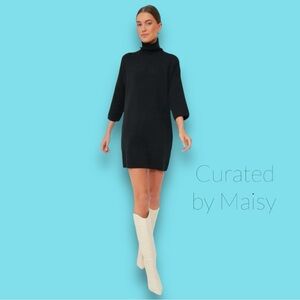 NEW, Zara Turtleneck Dress - Black L (NWOT)